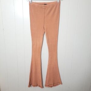 Out From Under Urban Outfitters Seamed Flare Pants Rust Orange Size M